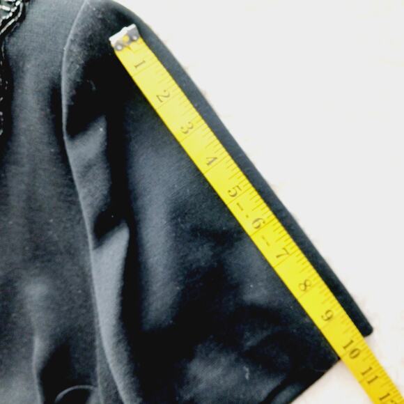 Dress Shift 20W Black Vintage Glam Mob Wife Evening Party Holiday Sequins Beads - Picture 5 of 12